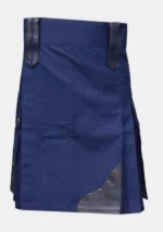 Modern Navy Blue Utility Kilt