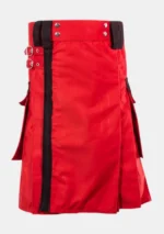 Modern Red Utility Kilt