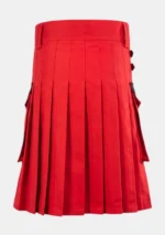 Modern Red Utility Kilt Back