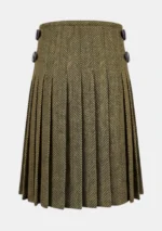 Mustard Yellow Tweed Kilt Back