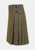 Mustard Yellow Tweed Kilt Left