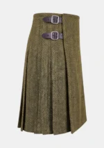 Mustard Yellow Tweed Kilt Right