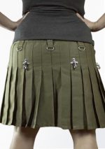 Olive Green Women Utility Kilt Design 8