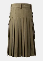 Olive Utility Kilt Back