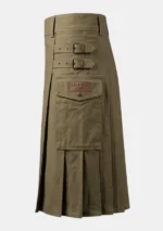 Olive Utility Kilt Left