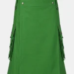 Plain Green Utility Kilt