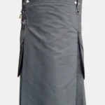 Plain Grey Utility Kilt
