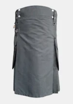 Plain Grey Utility Kilt