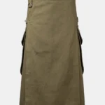 Plain Olive Utility Kilt