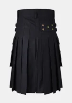 Premium Black Working Kilt Back