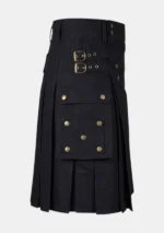Premium Black Working Kilt Right