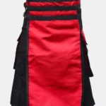Premium Black and Red Fashion Kilt