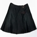 Premium Quality Custom Made Scottish Black Women Denim Kilt