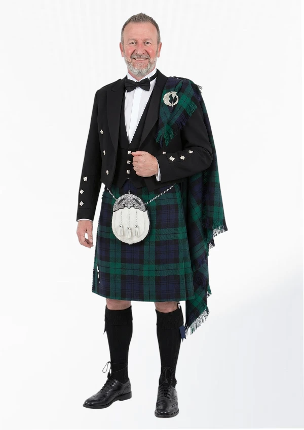 Premium Quality Custom Made Scottish Wedding Kilt Design 17 Front