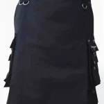 Premium Quality Custom Made Traditional Black Gothic Kilt