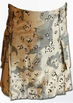 Premium Quality Custom Made Traditional Scottish Camo Kilt