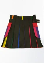 Hochwertiges, maßgefertigtes traditionelles schottisches Regenbogen-Kilt-Design 5 - Image 2