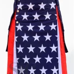 Premium Quality Hand Made Scottish American Flag Hybrid Kilt