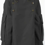 Premium Quality Hand Made Scottish Black Utility Kilt