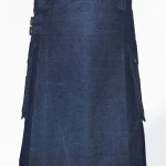 Premium Quality Hand Made Scottish Blue Denim Kilt