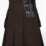 Premium Quality Hand Made Scottish Dark Brown Utility Kilt