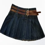 Premium Quality Hand Made Scottish Women Denim Kilt