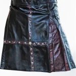 Premium Quality Hand Made Traditional Scottish Black Battle Kilt