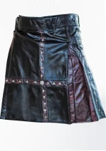Premium Quality Hand Made Traditional Scottish Black Battle Kilt