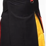 Premium Quality Hand Made Traditional Scottish Black Hybrid Kilt