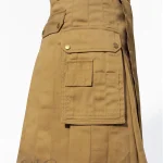 Premium Quality Hand Made Traditional Scottish Khaki Kilt