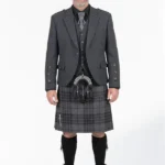 Premium Quality Hand Made Traditional Scottish Wedding Kilt Design 11 Front
