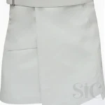 Premium Quality Hand Made Traditional Scottish White Women Leather Kilt