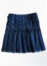 Premium Quality Hand Made Traditional Scottish Women Denim Kilt Back