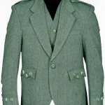 Premium Quality Lovat Green Tweed Argyle Jacket