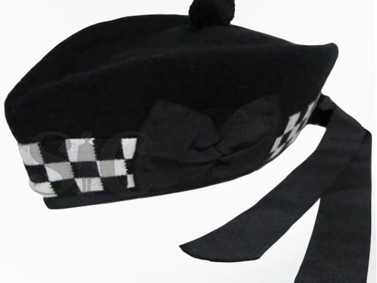Glengarry Tartan Black Watch Scozzese - Cappello Tradizionale In Lana Acrilica - Z&N - Foto 2