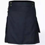 Premium Quality Scottish Black Utility Kilt