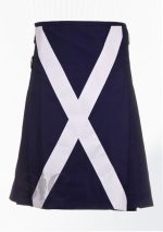 Premium Quality Scottish Blue Color Utility Kilt Design 22