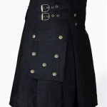 Premium Quality Traditional Scottish Black Working Kilt