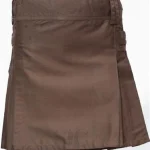 Premium Quality Traditional Scottish Brown Women Utility Kilt