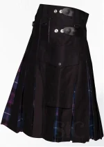 Premium Quality Traditional Scottish Hybrid Kilt Side