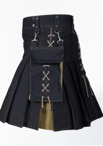 Premium Quality Traditional Scottish Hybrid Kilt Side