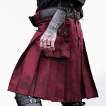 Premium Quality Traditional Scottish Red Cargo Kilt