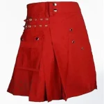 Premium Quality Traditional Scottish Red Women Utility Kilt