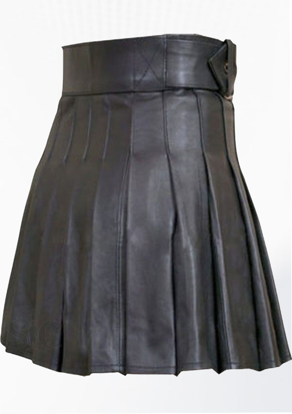 Diseño de falda escocesa de cuero ostentoso de la mejor calidad 9