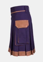 Purple and Brown Utility Kilt Left