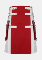 Red & White Hybrid Kilt