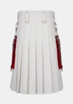Red & White Hybrid Kilt Back