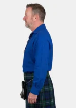 Royal Blue Jacobite Ghillie Shirt Left Side View