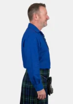 Royal Blue Jacobite Ghillie Shirt Right Side View