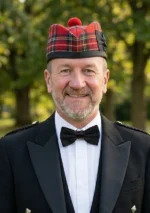 Royal Stewart Tartan Glengarry Hat Front View